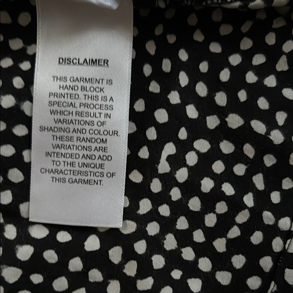 India collection by Emerson fry polka dot shirt dress size L - Picture 8 of 9